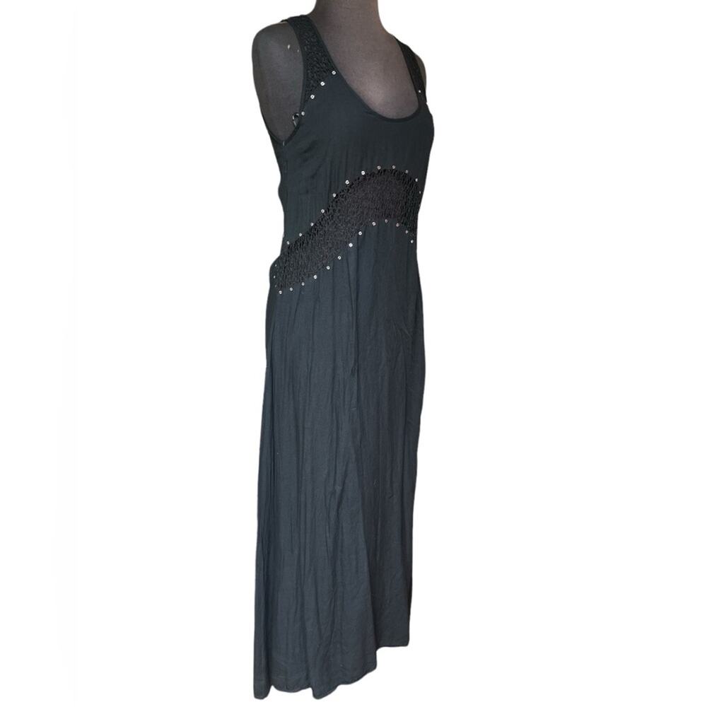 Revolve Blessed Are The Meek Whimsigoth Sheer Crochet Maxi Dress XS Fairy Grunge - Picture 3 of 9